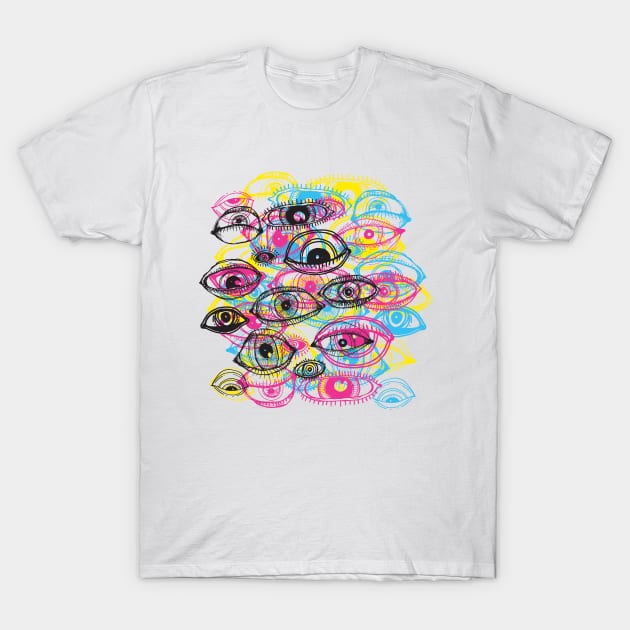 EYE_M_Y_K T-Shirt by jayfridesigns